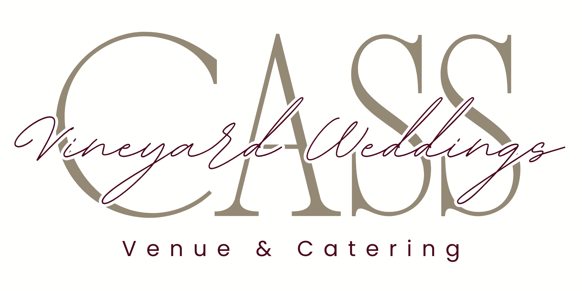 Cass Vineyard Weddings logo venue and catering